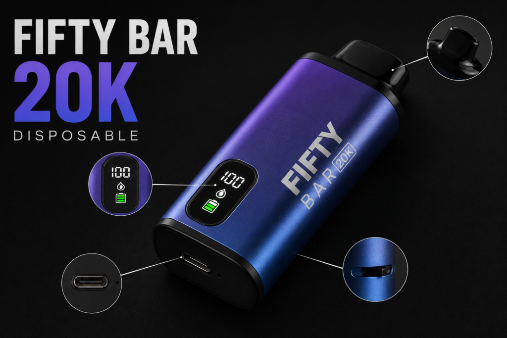 Fifty Bar 20K Disposable: 7 Powerful Benefits Fully Reviewed Fifty Bar 20K Disposable
