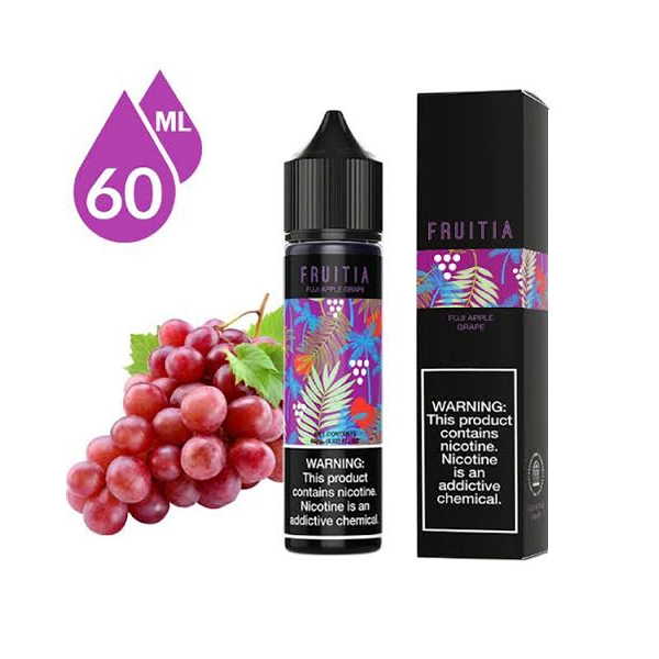 fruitia e liquids 60ml fruitia 60ml, fuji apple grape (3mg) 34646