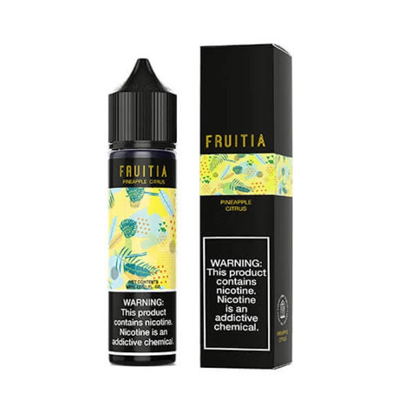 fruitia e liquids 60ml fruitia 60ml, pineapple citrus twist (3mg,6mg) 7697