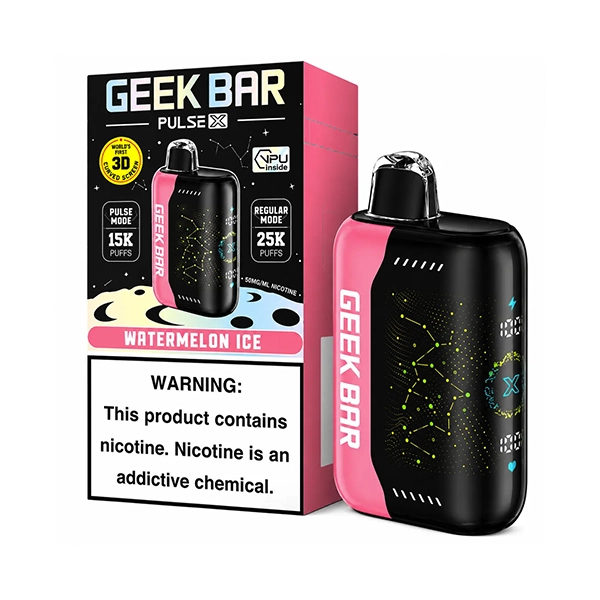 Geek Bar Pulse X 25K flavors: Watermelon Ice device