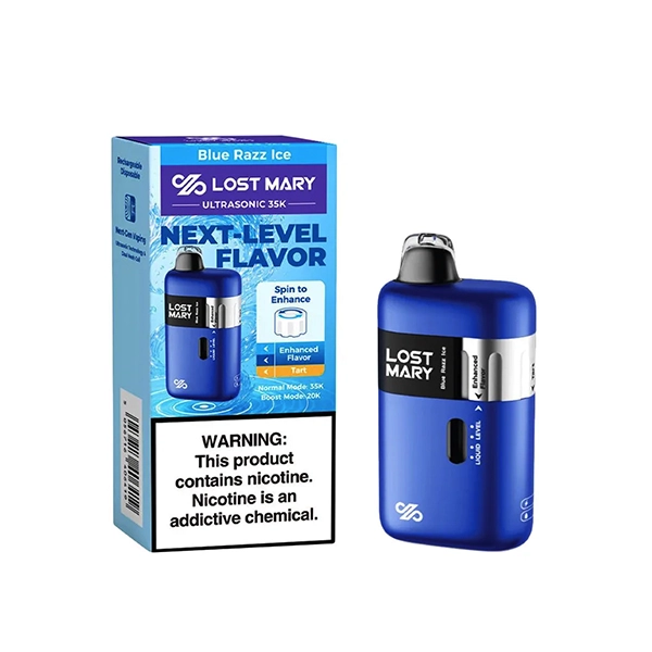lost mary ultrasonic 35k bl lost mary ultrasonic 35k blue razz ice