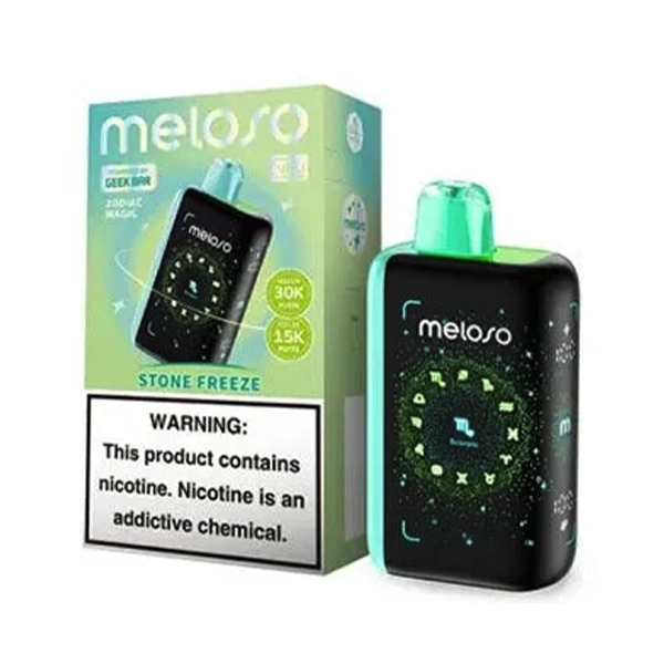 geek bar meloso 30k disposable meloso bar 30k stone freeze