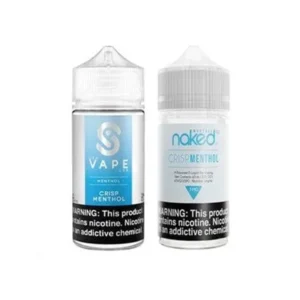 naked 100 crisp menthol 60ml,3mg and 60ml,6mg