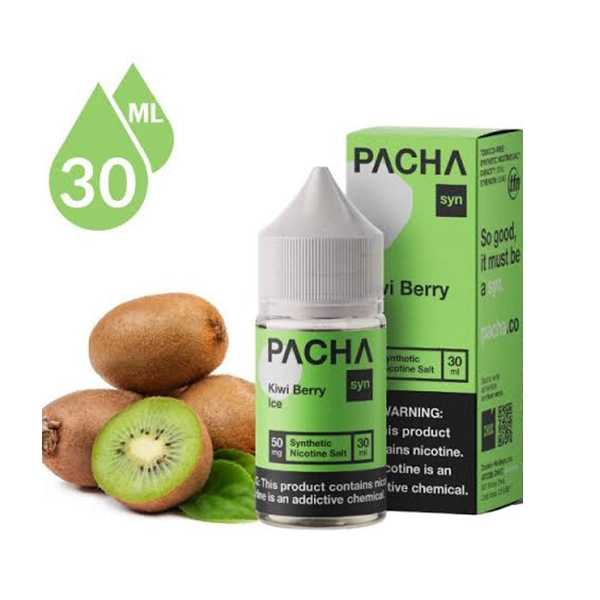pacha syn salt 30mlkiwi berry ice salt 50mg pacha syn salt 30mlkiwi berry ice salt (50mg) 457789