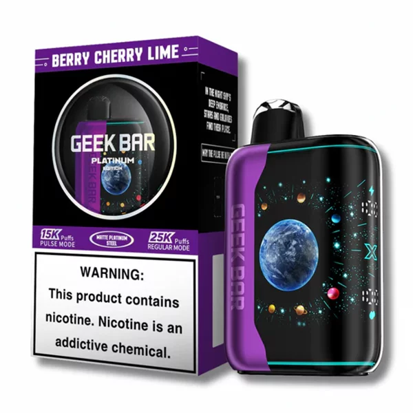 geekbarpulsex25000uae berry cherry lime geek bar pulse x platinum edition 25k disposable 1
