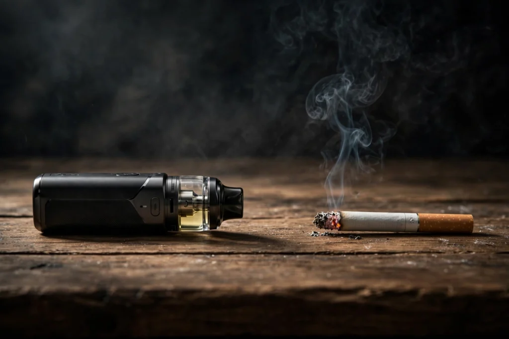 8 Honest Facts: The Definitive Vaping vs Smoking Comparison Guide Vaping vs smoking comparison guide showing the differences between vaping and smoking