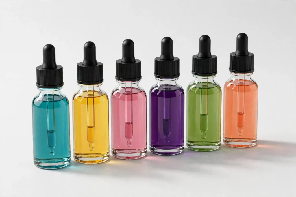 Avail vapor review featuring e-liquid bottles and vape devices