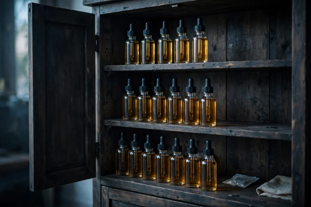 how long does vape juice last explained with stored e-liquid bottles