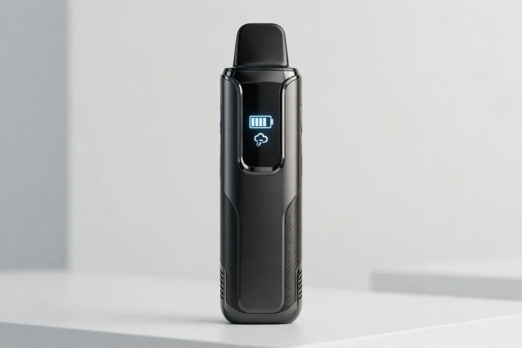 High-capacity disposable vape device with digital display featured in this x-posed 35k review