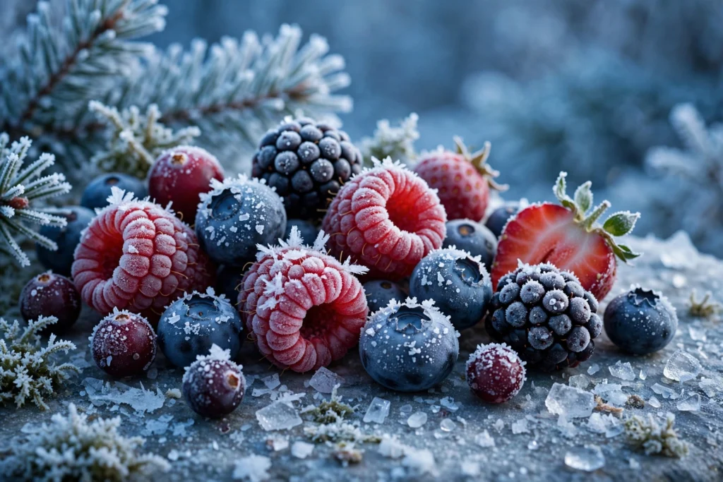 274 Refreshing Reasons: The Ultimate Raz Ice Flavors Guide for Cooling Fans Raz ice flavors with frosty berries and ice crystals in a cooling blue setting