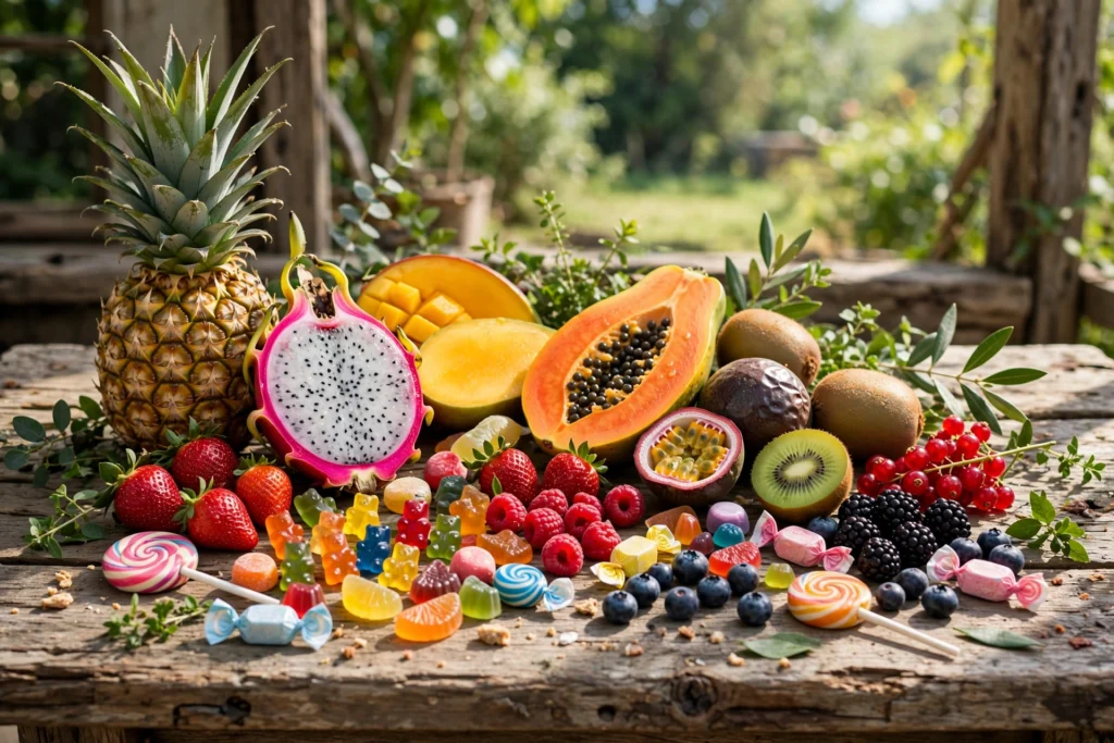 Colorful fruit and candy vape flavor lineup featured in this cloud nurdz flavors guide