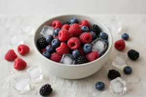 Razz bar flavors tasting guide with fresh raspberries and mixed berries