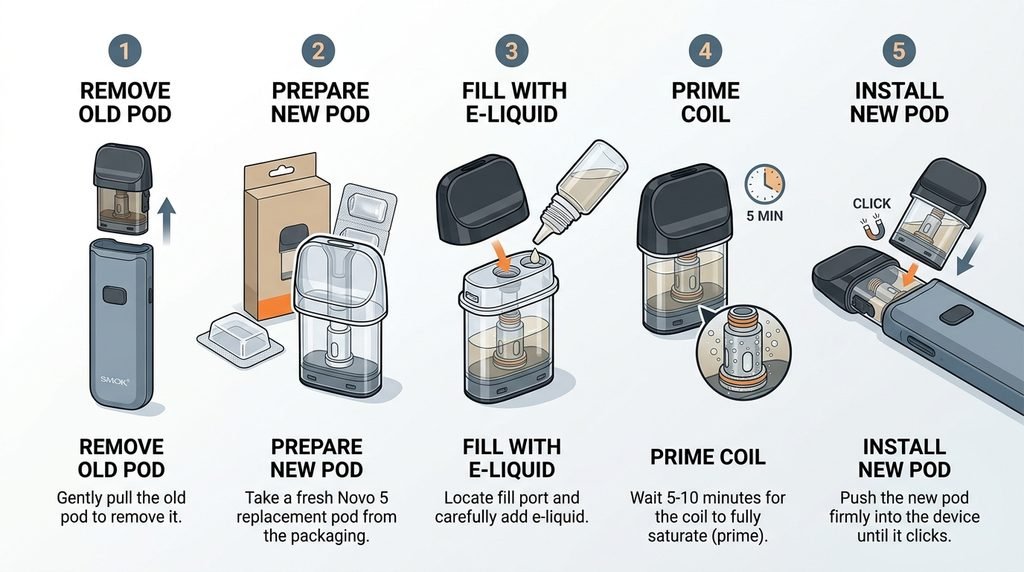 SMOK Novo 5 Replacement Pods: 7 Costly Mistakes to Avoid Now SMOK Novo 5 Replacement Pods